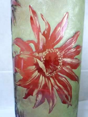 LARGE ART NOUVEAU c1900 CAMEO GLASS VASE  Possibly VAL ST LAMBERT 30cm