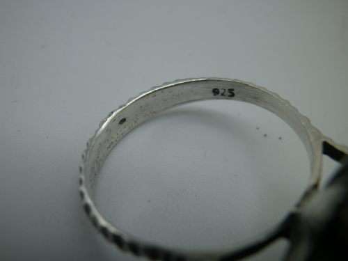 Sterling silver, Ruby and Emerald Ring. Circus top with Gold accents Size N EXQUISITE