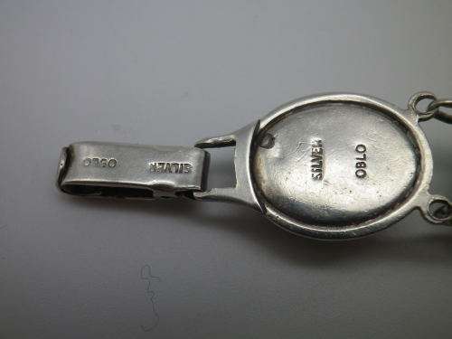 STERLING SILVER and SEVEN semi-precious stone bracelet. OBLO, South Africa 21cm WOW!!!