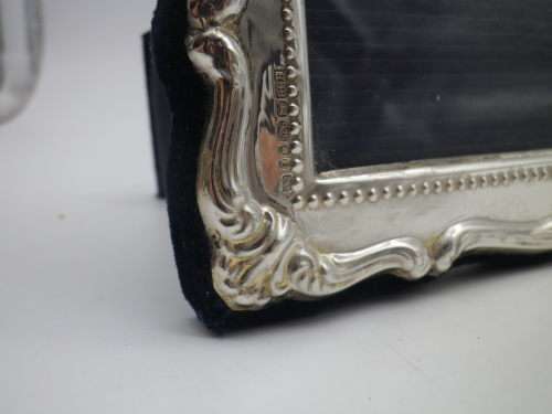 Hallmarked Sterling Silver photo frame.  LONDON, 2000 12cm X 16cm