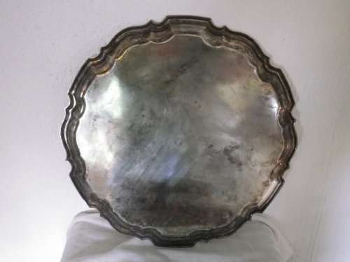 Beautiful Large Vintage Silver Plated Serving Tray, Made in England. 42cm