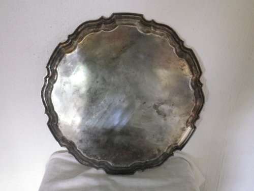 Beautiful Large Vintage Silver Plated Serving Tray, Made in England. 42cm