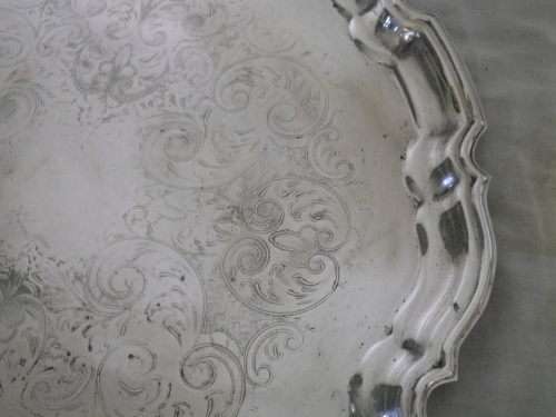 Beautiful Large Vintage Silver Plated Serving Tray, Made in England. 42cm