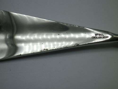 Antique Shoe Horn & Boot Hook. Hallmarked Silver handles. B/Ham 1912. WJ Myatt &Company Original Box