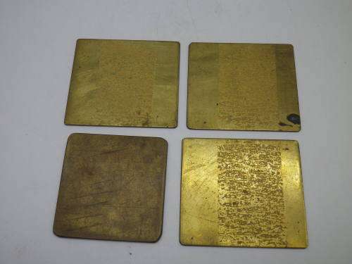 Four Brass Vintage SOUTH AFRICAN POST OFFICE POST BAG TAGS. RARE!