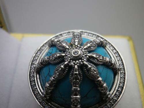FOR KOKOBAY ONLY PLEASEhomas Sabo Sterling Silber OHM RING!!! Size: M 1/2 22grms.