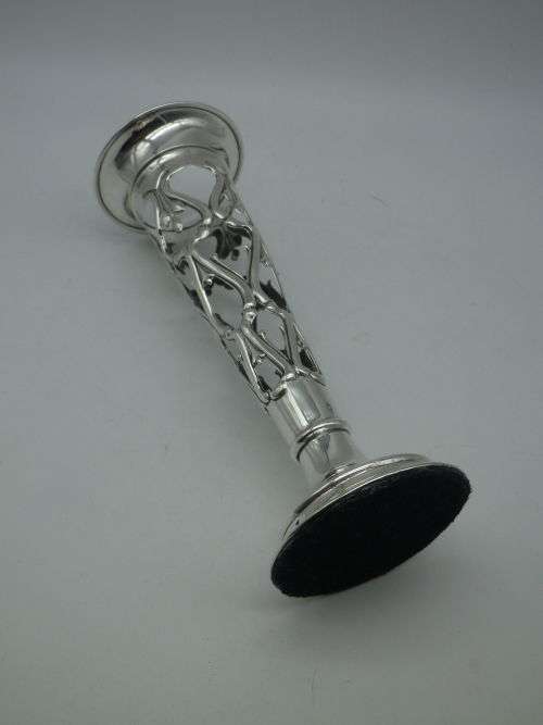FOR DESDES ONLY PLEASE Antique Hallmarked Sterling Silver Stem Vase. Birmingham 1910