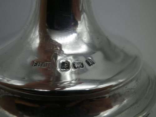 FOR DESDES ONLY PLEASE Antique Hallmarked Sterling Silver Stem Vase. Birmingham 1910