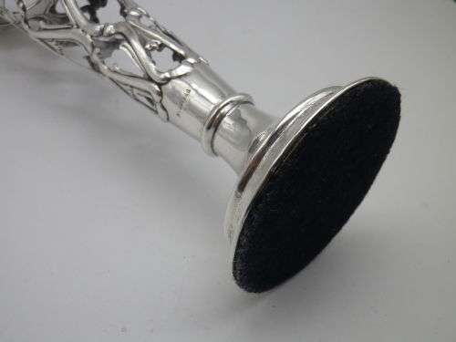 FOR DESDES ONLY PLEASE Antique Hallmarked Sterling Silver Stem Vase. Birmingham 1910