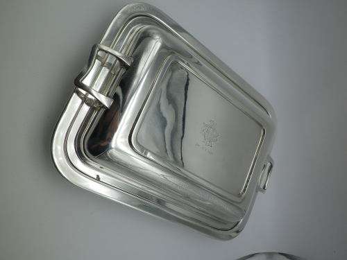 Victorian c1920 EPNS A1 Silver Plate Lidded Serving Dish.  28 x 20.5cm