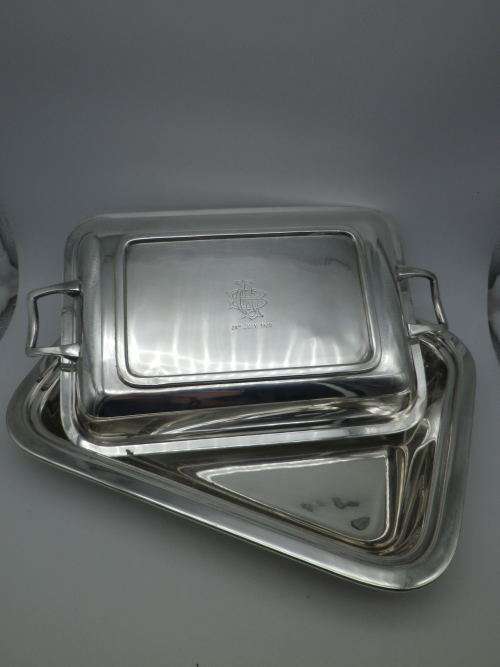 Victorian c1920 EPNS A1 Silver Plate Lidded Serving Dish.  28 x 20.5cm