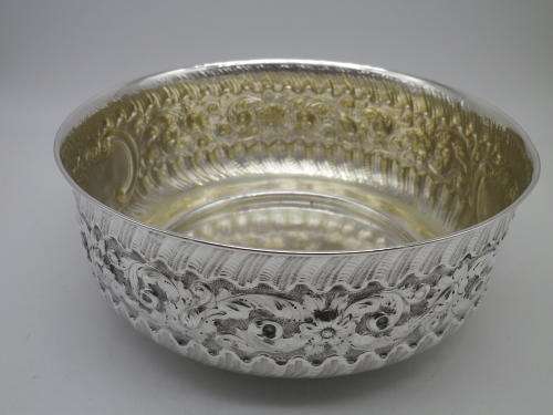 FOR LINJOU ONLY PLEASE!!!ANTIQUE HALLMARKED STERLING SILVER BOWL.Sheffield 1893/4 Martin Hill and Co