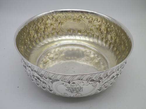 FOR LINJOU ONLY PLEASE!!!ANTIQUE HALLMARKED STERLING SILVER BOWL.Sheffield 1893/4 Martin Hill and Co