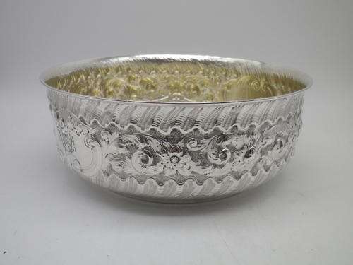 FOR LINJOU ONLY PLEASE!!!ANTIQUE HALLMARKED STERLING SILVER BOWL.Sheffield 1893/4 Martin Hill and Co