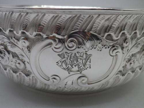 FOR LINJOU ONLY PLEASE!!!ANTIQUE HALLMARKED STERLING SILVER BOWL.Sheffield 1893/4 Martin Hill and Co