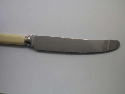 Boxed Vintage Bone handled Knives H Wood, Sheffield England  20.5cm