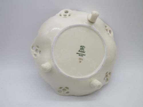 Vintage RC Rosenthal Moliere 3 footed bowl No 2875 with pink roses Kronach Germany 17 x 6.5cm