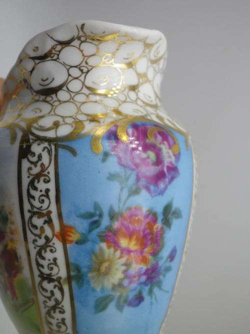ANTIQUE VON SCHIERHOLZ GERMANY PORCELAIN MILK JUG.  1865 - 1911