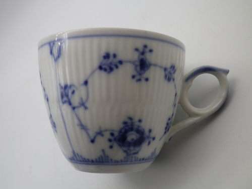 ROYAL COPENHAGEN, Denmark Blue and White Cup and Saucer . No: 1/79
