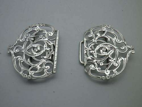 Hallmarked Sterling Silver Nurse`s Buckle Birmingham 1901 Murrle Bennet and Co 9cm x 5.5cm 29g