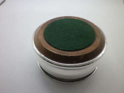 HALLMARKED STERLING SILVER WINE BOTTLE COASTER!! SOUTH AFRICA!!  176gr 10.5x5cm