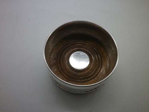 HALLMARKED STERLING SILVER WINE BOTTLE COASTER!! SOUTH AFRICA!!  176gr 10.5x5cm