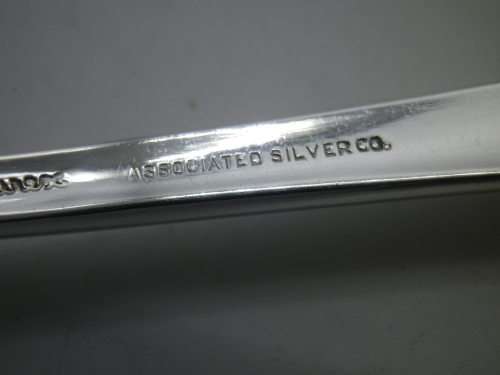 Antique Silver Plated Jam Spoon,  Pat `17 Yourex Associated Silver Co.15cm long