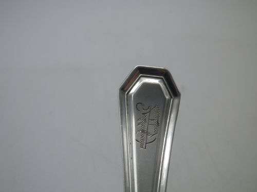 Antique Silver Plated Jam Spoon,  Pat `17 Yourex Associated Silver Co.15cm long