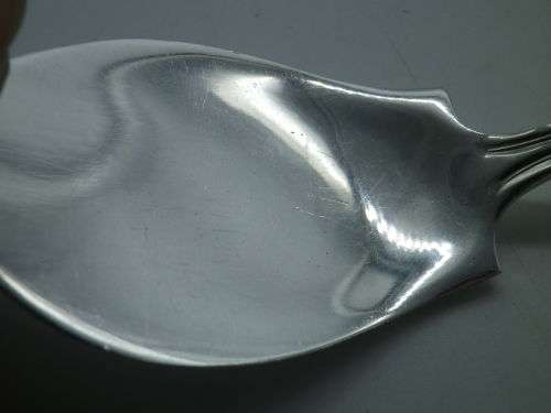 Antique Silver Plated Jam Spoon,  Pat `17 Yourex Associated Silver Co.15cm long