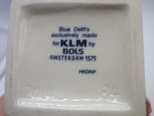 BOLS KLM Miniature Blue Delft`s Porcelain House #.84 Sealed. Excellent Condition