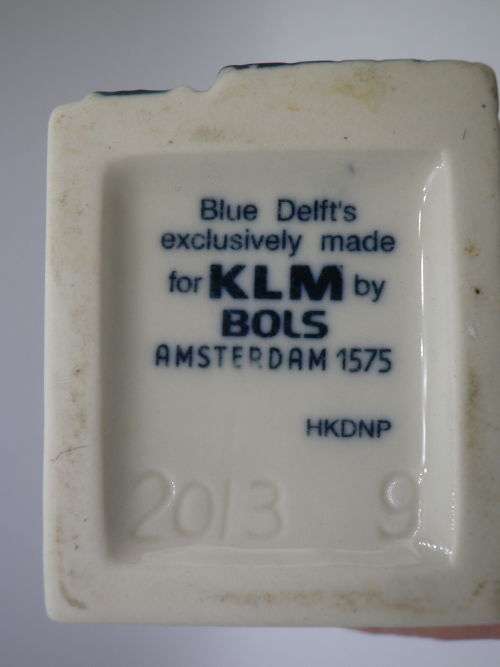 BOLS KLM Miniature Blue Delft`s Porcelain House #.9 Sealed. Excellent Condition