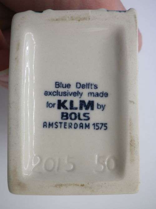 BOLS KLM Miniature Blue Delft`s Porcelain House #.50 Sealed. Excellent Condition