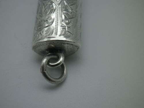 Antique Hallmarked Silver Gilt Chatelaine Cheroot Case London 1907 Oppenheimer, Sekel andCo 7cm13g