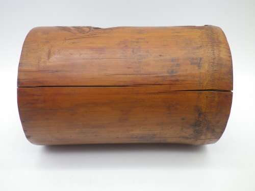 FOR MONACO ONLY PLEASE! Antique 19th c Chinese Carved Bamboo brush pot.  immortals in a landscape.