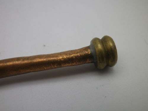 Vintage BOSSUNS BRASS & COPPER WHISTLE.with chain Excellent Condition- Works