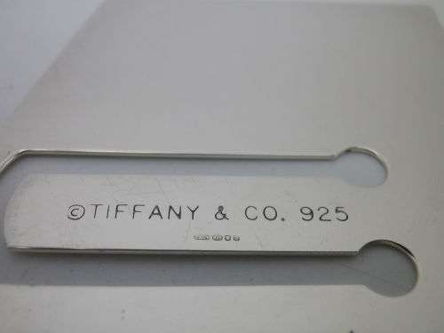 Original Tiffany & Co. Sterling Silver 925 bookmark. 18 g, 6.8 x 5cm