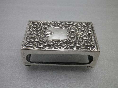 GORGEOUS Hallmarked Silver Matchbox holder..Birmingham 1901 Henry Matthews 23g 6.3x4x2.5cm