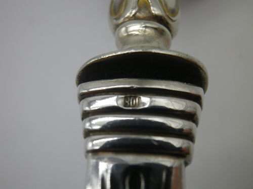 Art Nouveau German Silver Handle (800 purity) Cake Lifter. Boxed 29cm