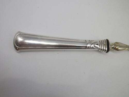 Art Nouveau German Silver Handle (800 purity) Cake Lifter. Boxed 29cm