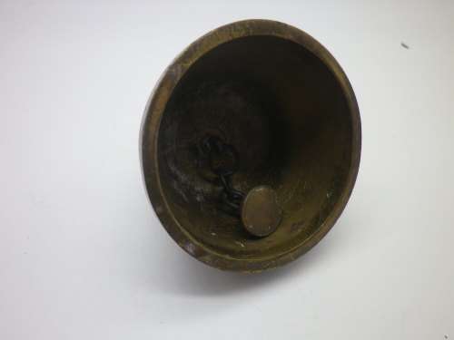 Vintage Ornate  Brass Christian Santuary  Bell `Agnus Pelicanus`