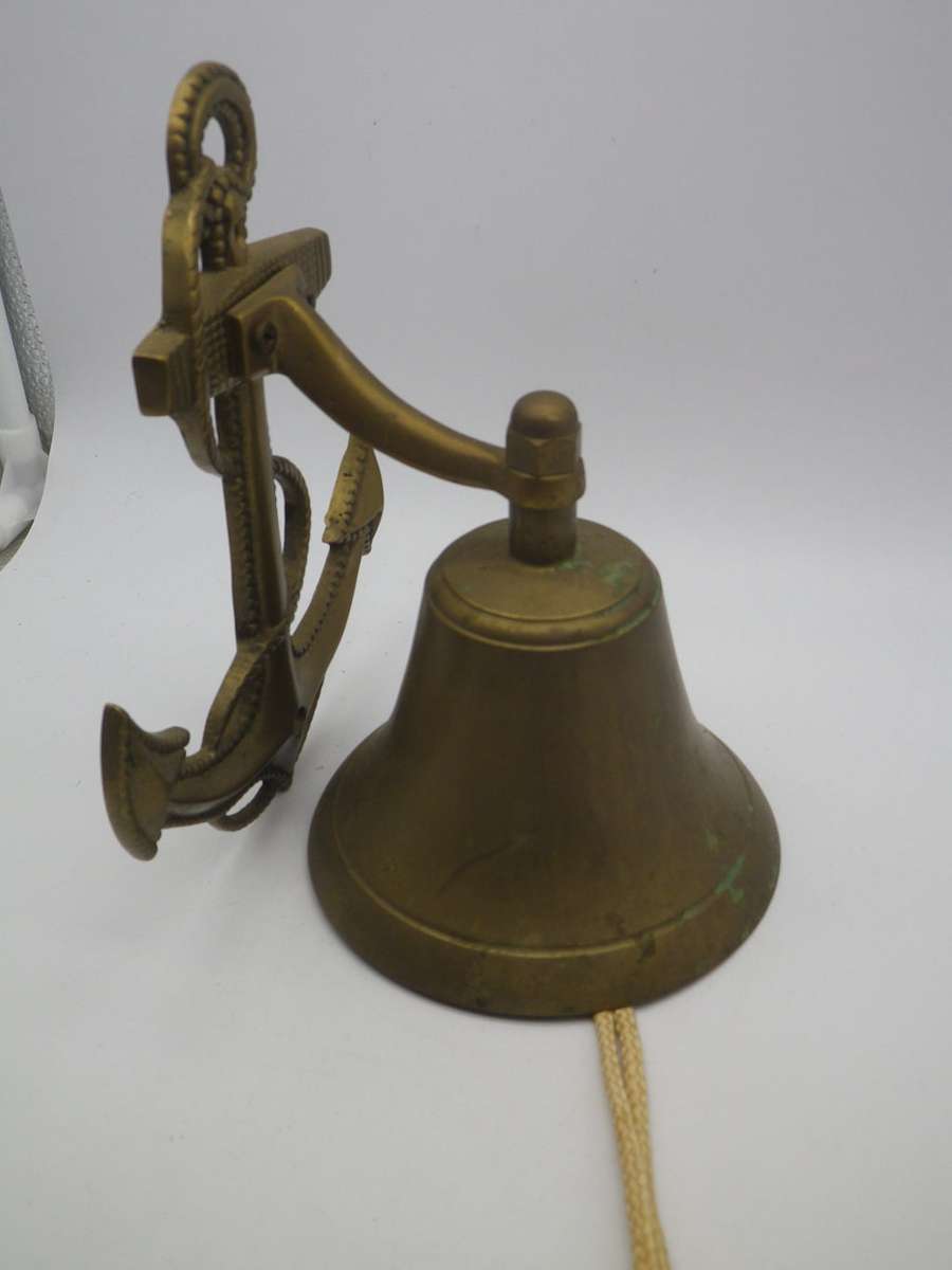 Heavy Cast Brass Nautical Theme wall mounted Bell