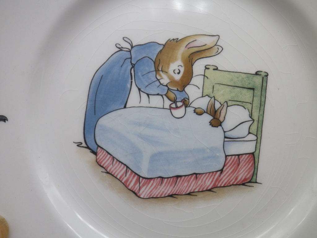 PETER RABBIT PLATE Wedgwood,  ETRURIA and BARLASTON