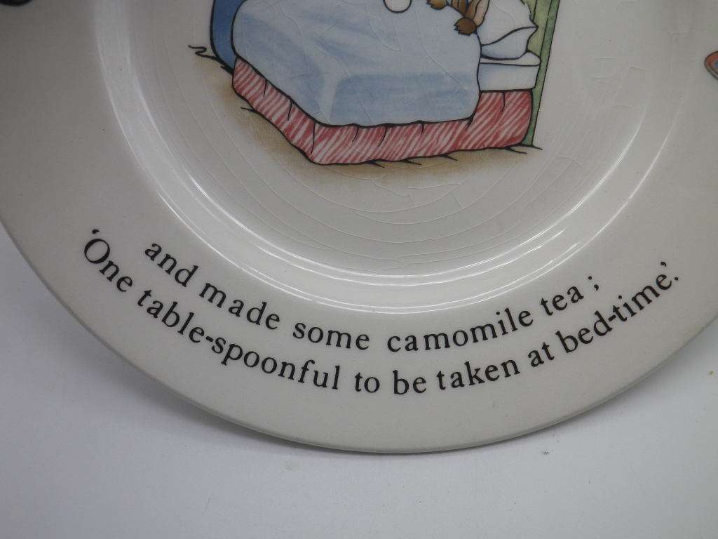 PETER RABBIT PLATE Wedgwood,  ETRURIA and BARLASTON
