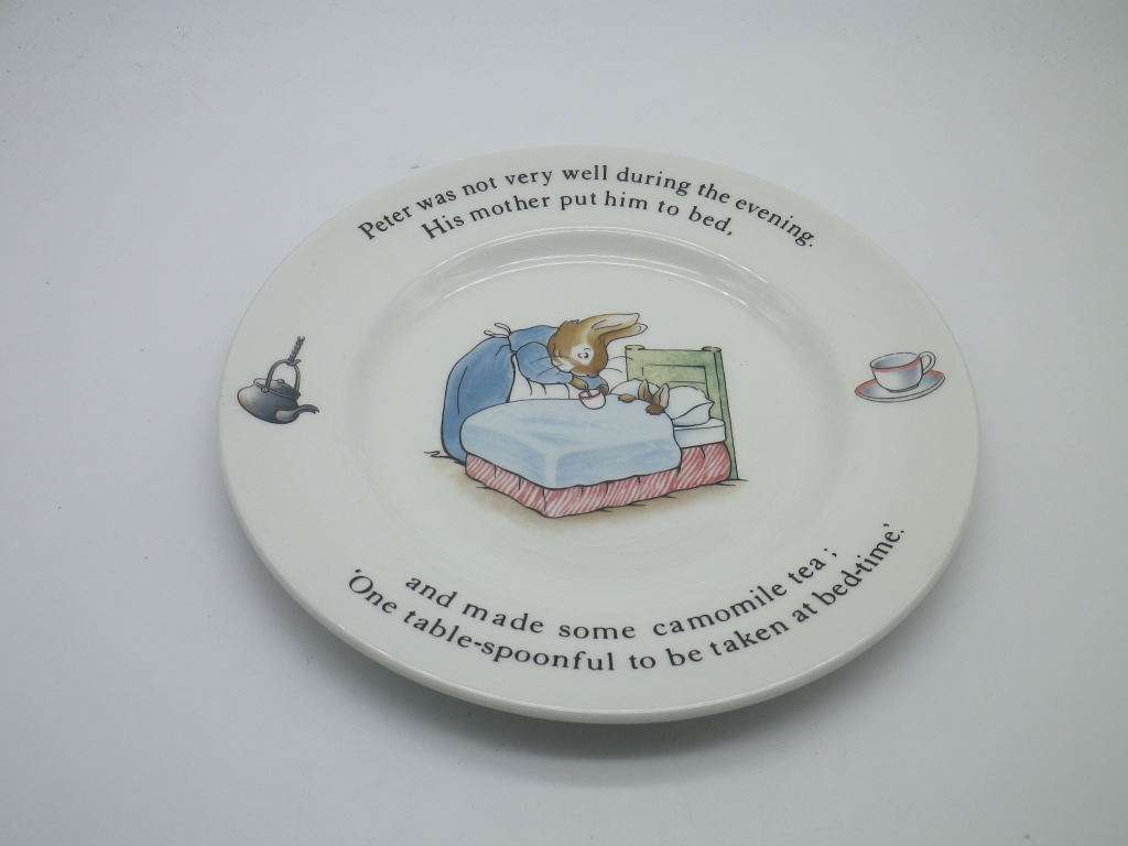PETER RABBIT PLATE Wedgwood,  ETRURIA and BARLASTON