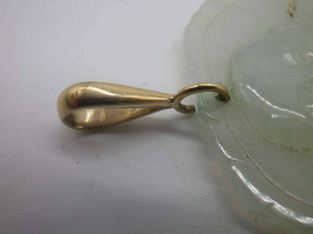 FOR SHAUN ONLY PLEASE!!!  Vintage JADE LARGE BUDDHA PENDANT with 9ct gold bale. 5x 4cm