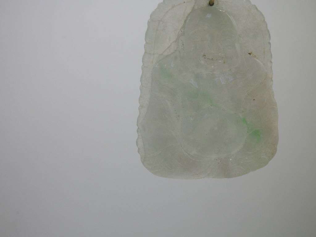 FOR SHAUN ONLY PLEASE!!!  Vintage JADE LARGE BUDDHA PENDANT with 9ct gold bale. 5x 4cm