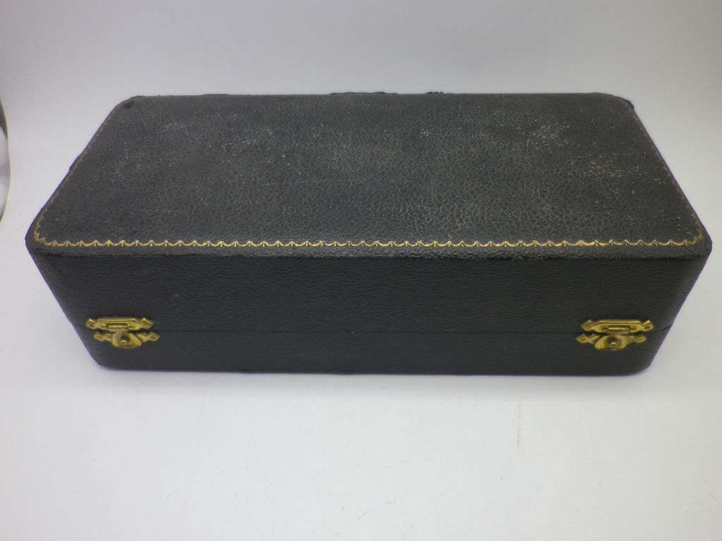 Hallmarked Sterling Silver Boxed Cruet set. Birmingham, 1956 Joseph Gloster Ltd. Superb