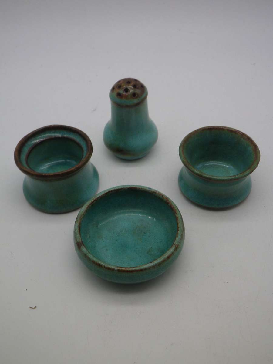 LINNWARE cruet set-ICONIC SOUTH AFRICAN Pottery.