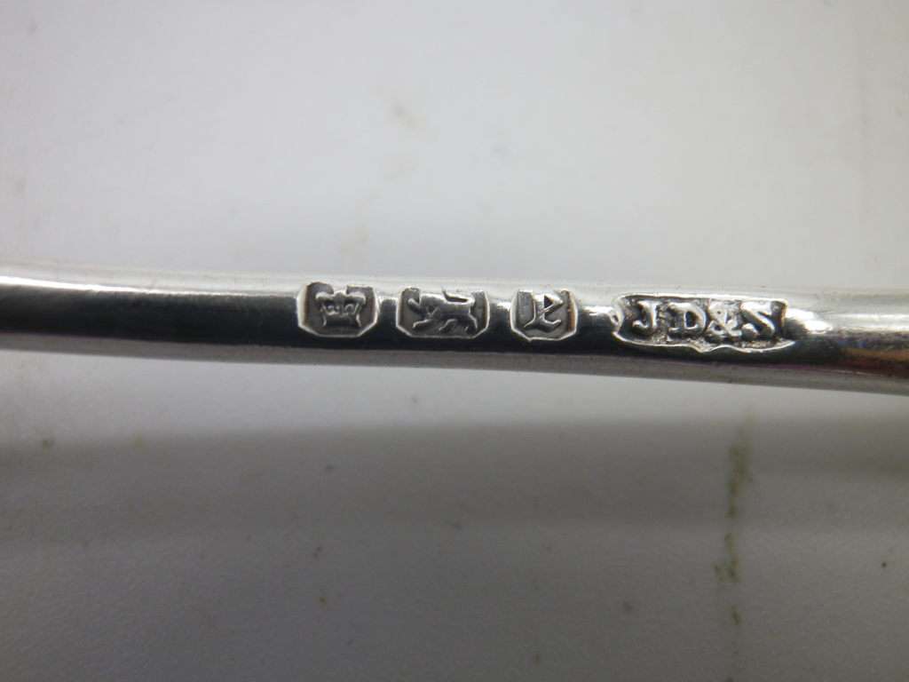 Antique Hallmarked Silver teaspoon. Sheffield 1897 James Dixon and sons 12cm 17g