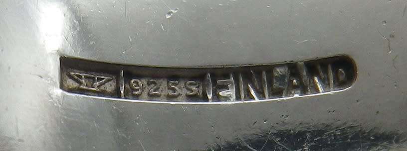 FOR ISABEL ONLY PLEASE!  ELIS KAUPPI, Finland Sterling Silver & Topaz adjustable ring. 6.4g